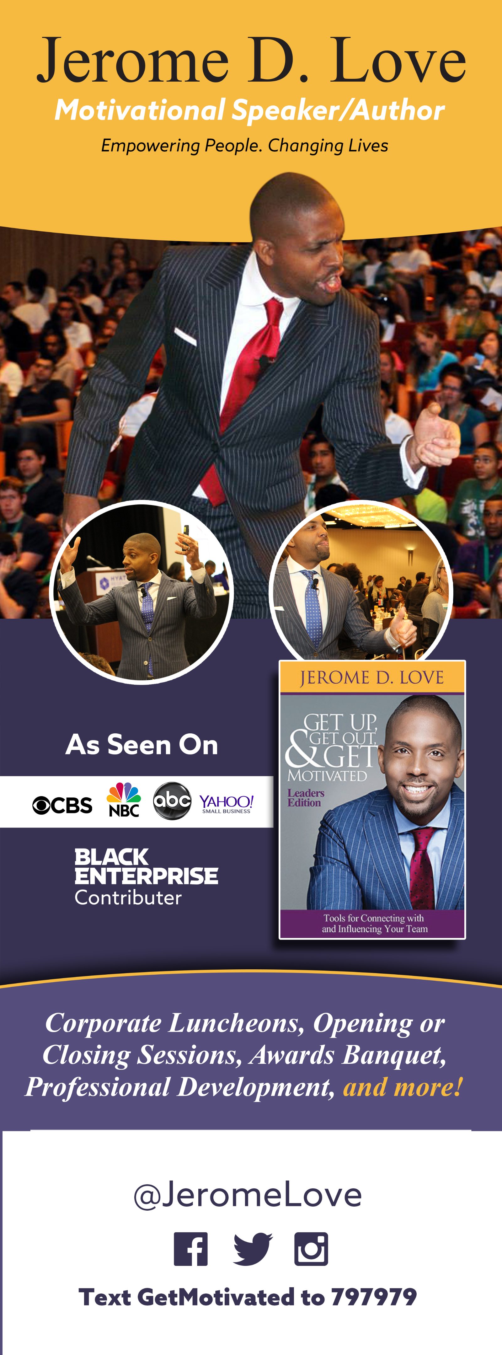 Jerome Love retractable stage banner