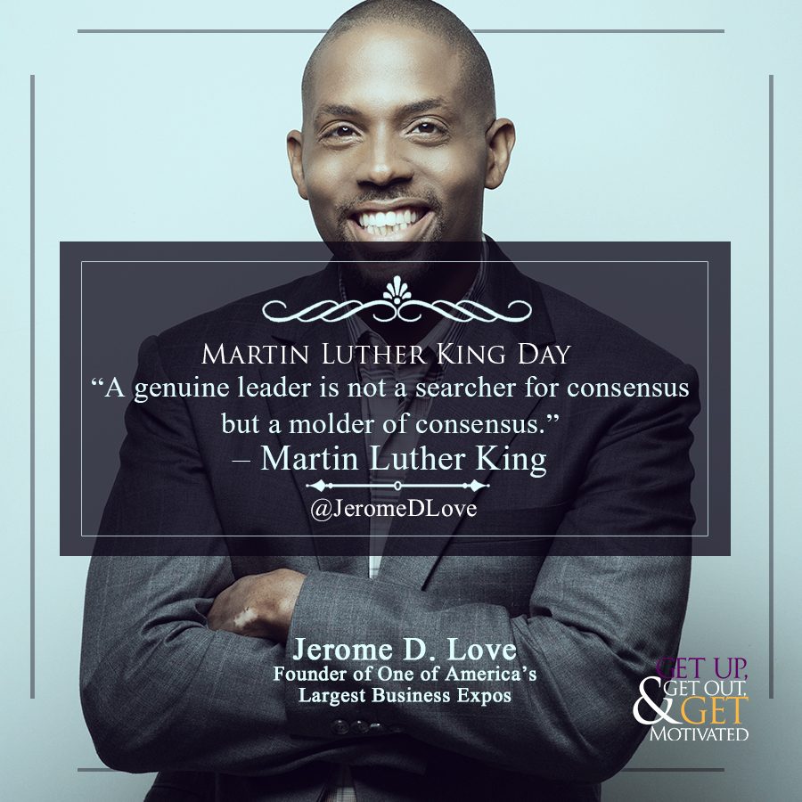 Jerome Love, MLK Day social graphic