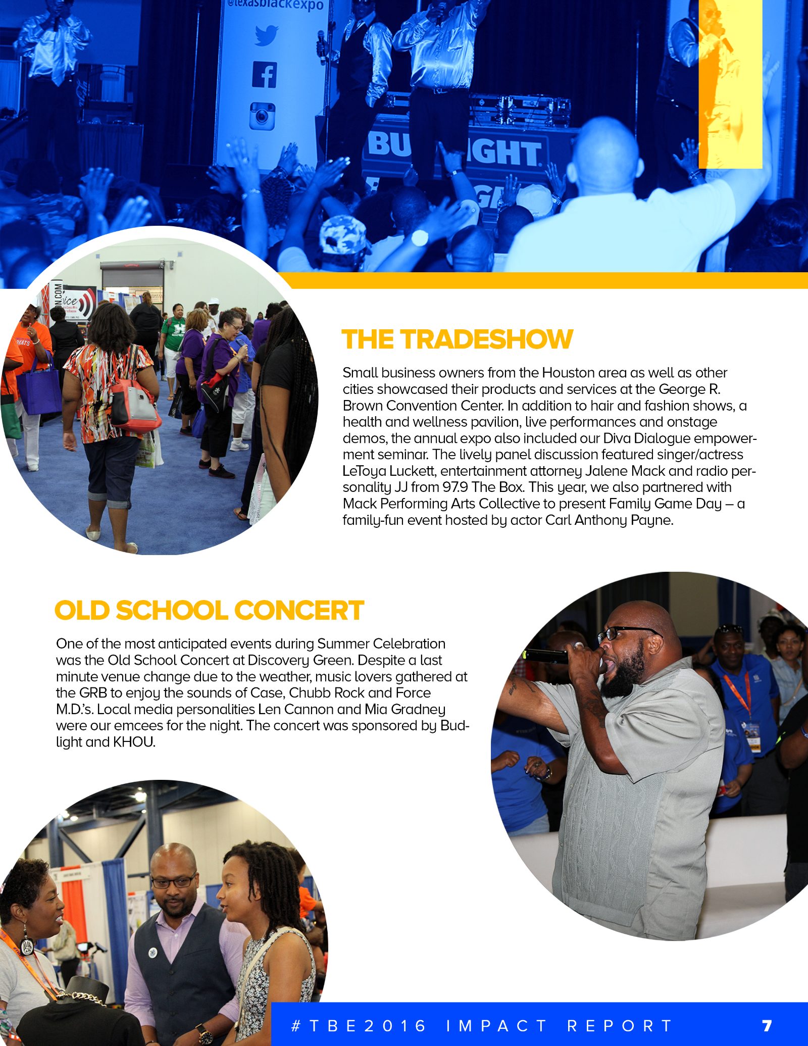 TBE impact report, tradeshow spread